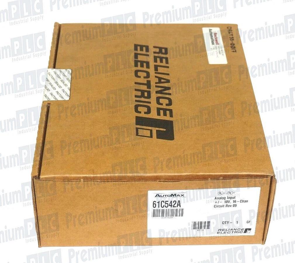 Used RELIANCE ELECTRIC 61C542A ANALOG INPUT 16-CHAN. CIRCUIT REV. 09 FACTORY SEALED