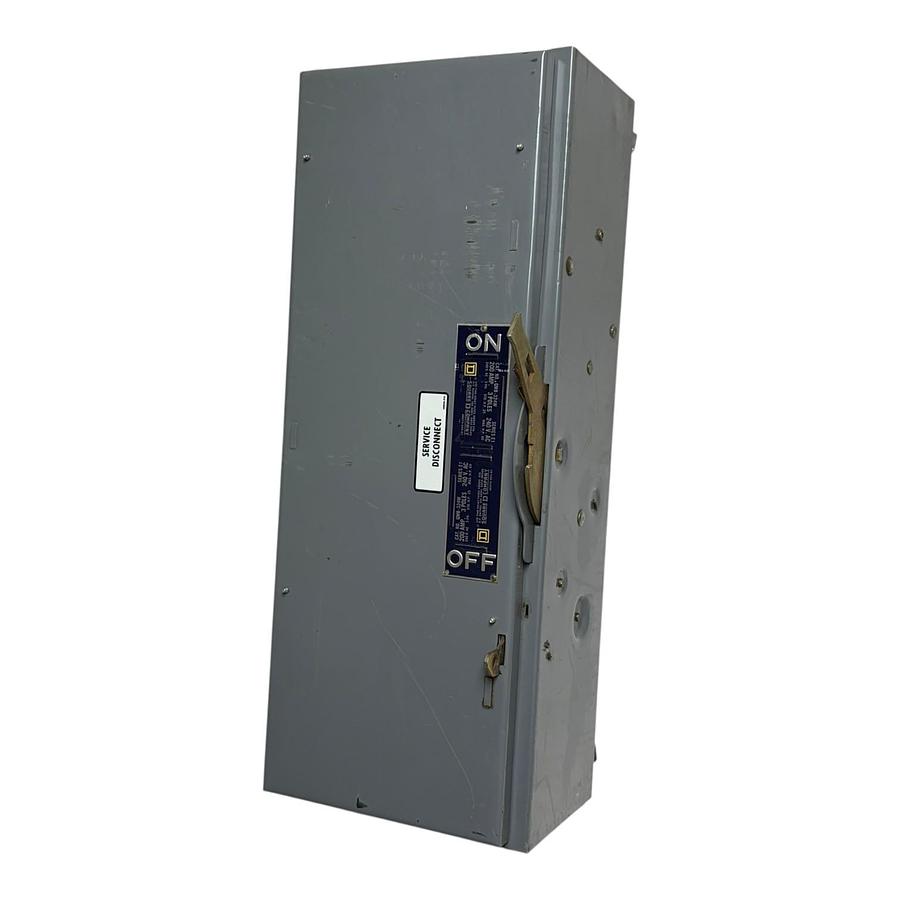 Used Square D QMB-324W QMB Branch Switch Panel Fusible Disconnect 200A 240V 3P E1