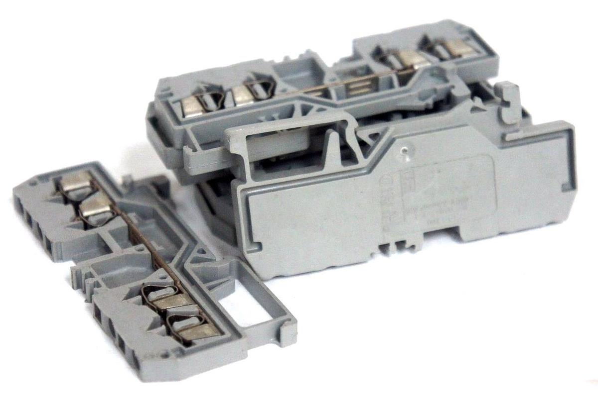 Used LOT OF 7 WAGO 280 RAIL MOUNT TERMINALS IEC 60947-7-1, 800V, 6094771