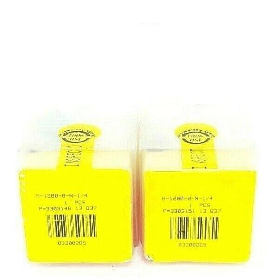Used LOT OF 2 NEW HAM-LET H-1280-B-N-1/4 TOGGLE VALVES 1/4'' IN. 03300285 H1280BN14