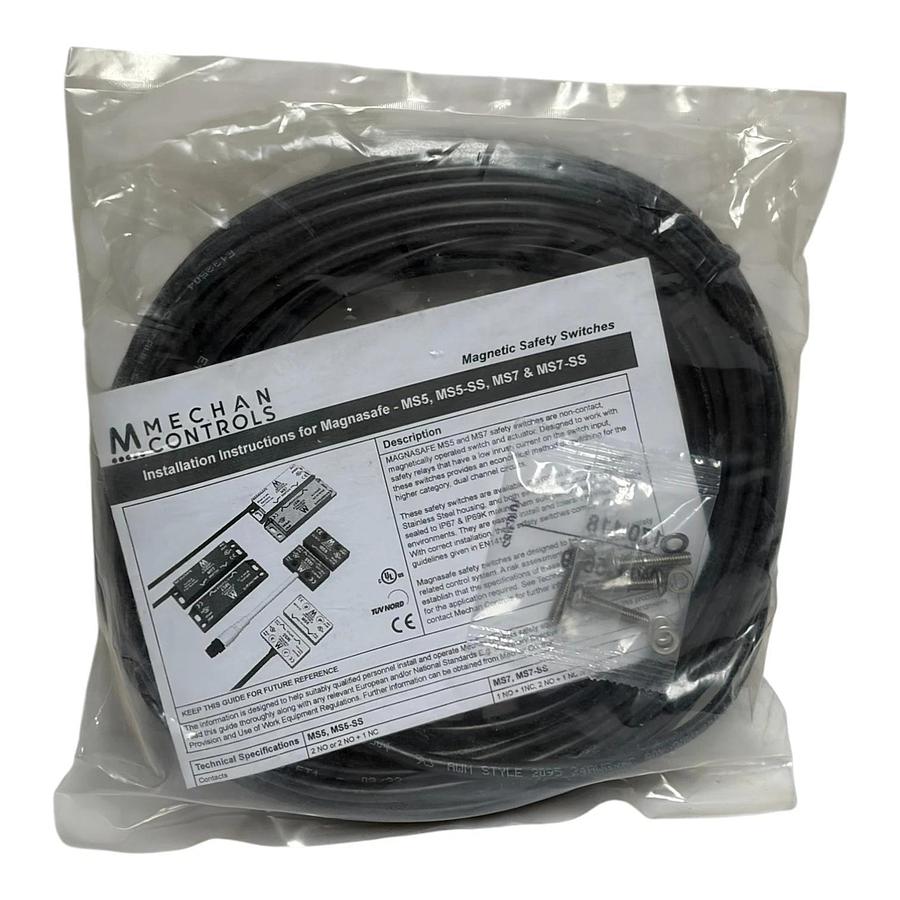 Used Mechan Controls MS7-SS-21-DC-10M Safety Switch & Actuator 357.023 New