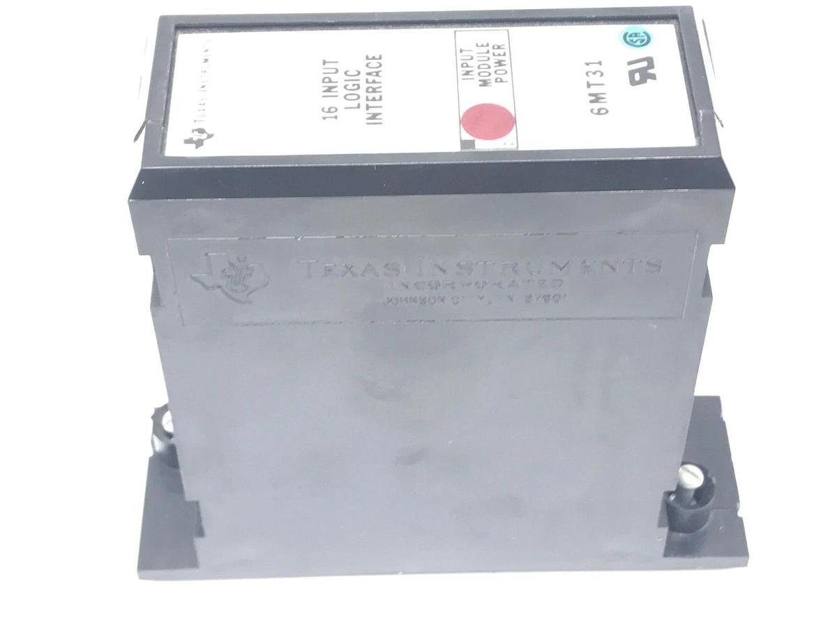 Used TEXAS INSRUMENTS 6MT31 INPUT MODULE 16POINT LOGIC INTERFACE