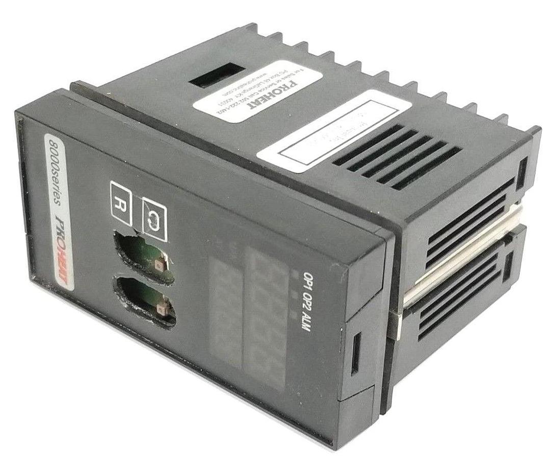 Used PROHEAT 8000-660-01 TEMPERATURE CONTROLLER 90-250VAC, 47-63HZ, 12VA