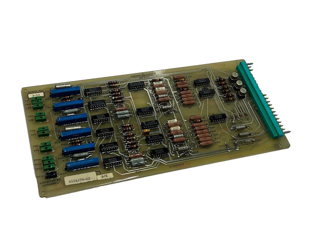 GE 4116J79-G2 Vibration Monitoring Board | 2-Channel | 4116J29-4 No. 3-12