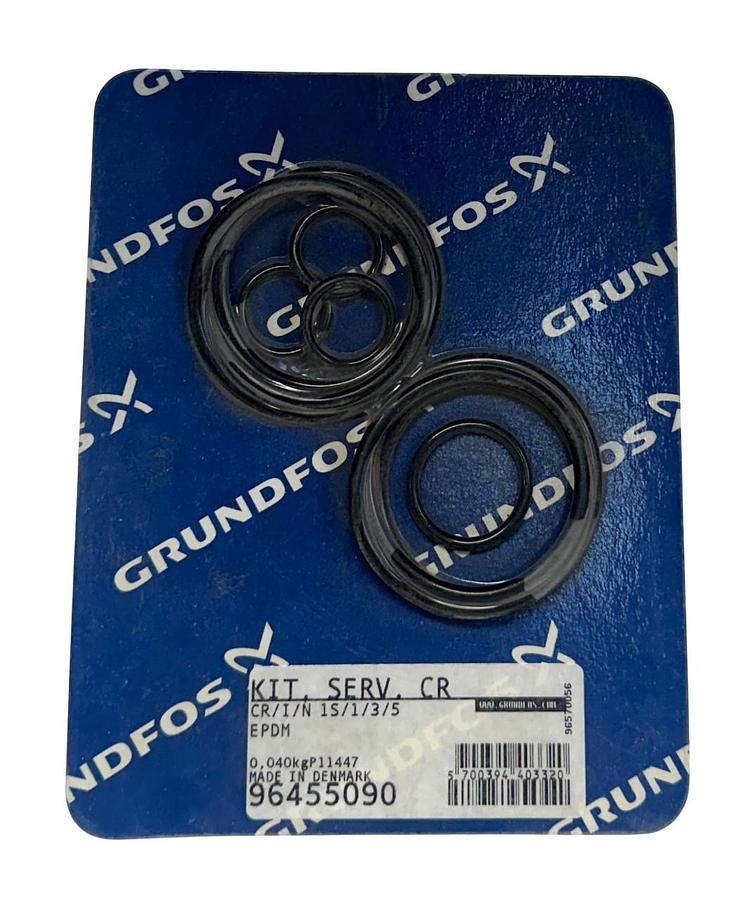 Used GRUNDFOS 96455090 OEM SERVICE KIT O-RINGS CR/I/N 1S/1/3/5 EPDM FOR PUMP NSFS