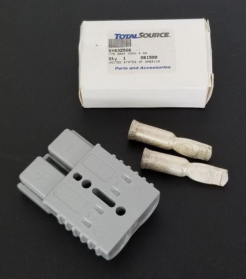 Used NIB TOTAL SOURCE SY6325G6 GRAY BATTERY CONNECTOR KIT SY 175A-600V