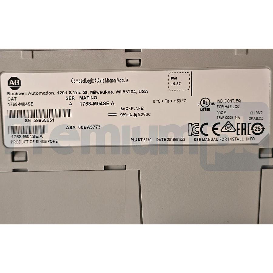 Surplus Allen Bradley 1768-M04SE /A CompactLogix 4 Axis SERCOS Motion Module