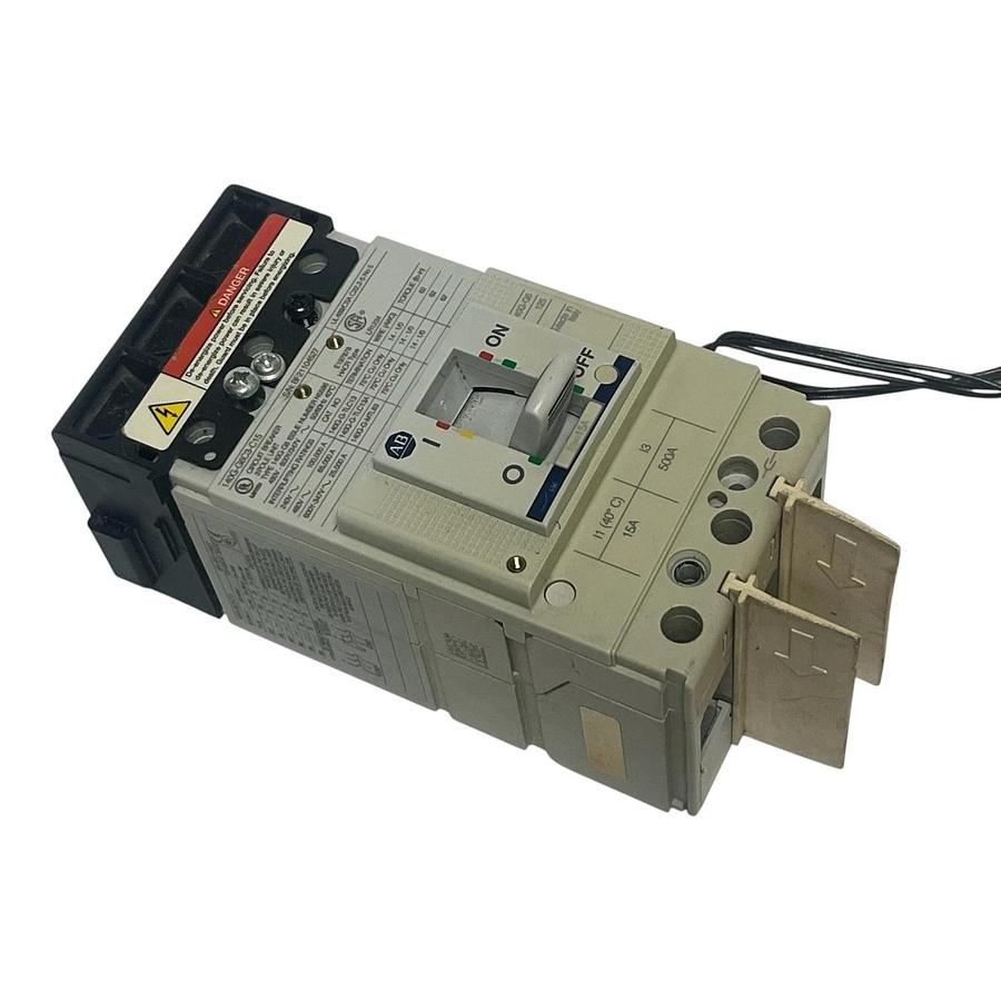 Used Allen-Bradley 140G-G6C3-C15 Molded Case Circuit Breaker 15A 3-Pole 600V