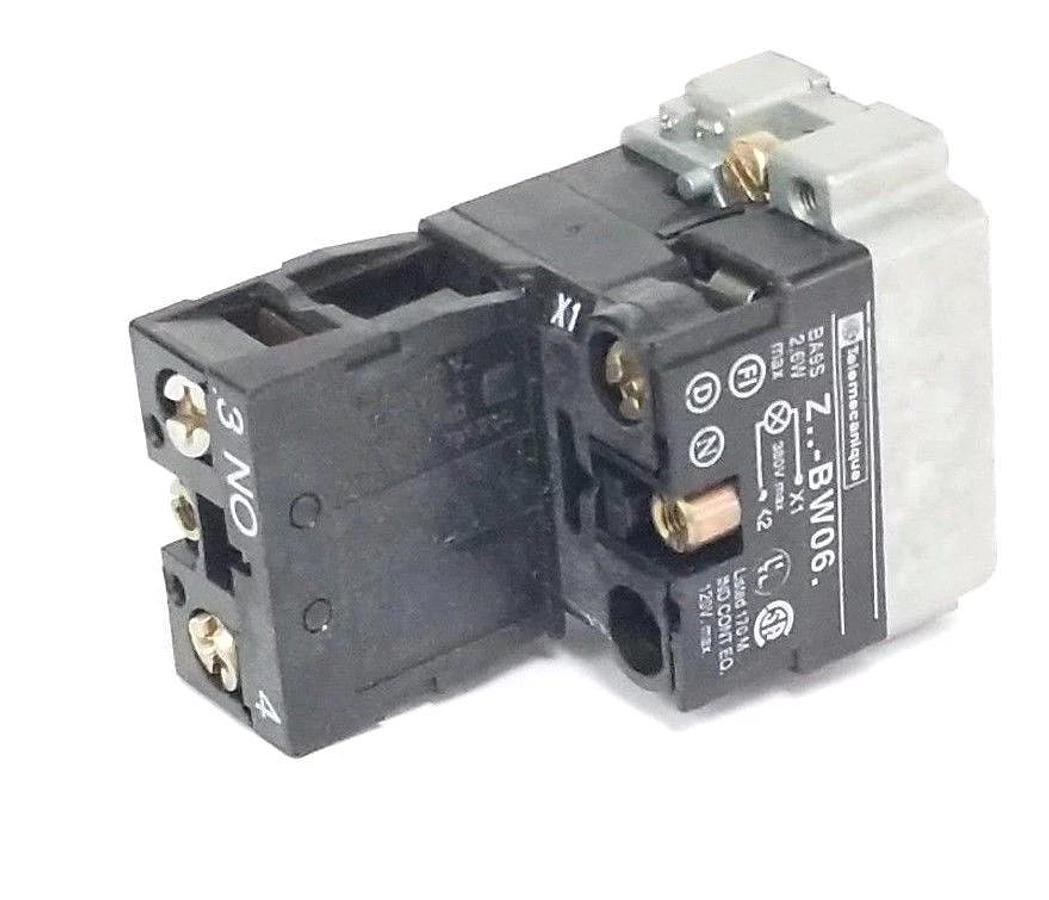 Used NIB TELEMECANIQUE ZB2-BW061 LIGHT MODULE ASSEMBLY 22MM, 24V, ZB2BW061