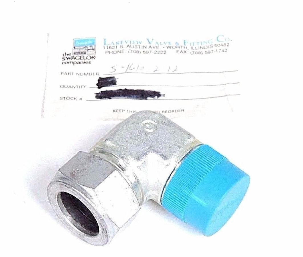 Used SWAGELOK S-1610-2-12 MALE ELBOW TUBE FITTING 1" TUBE OD x 3/4" MALE NPT S1610212