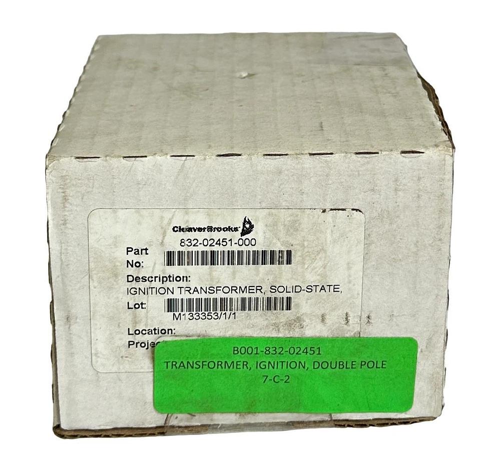 NEW CLEAVER-BROOKS CARLIN 832-02451-000 / 4100000CB1 IGNITOR CONTROL 110V