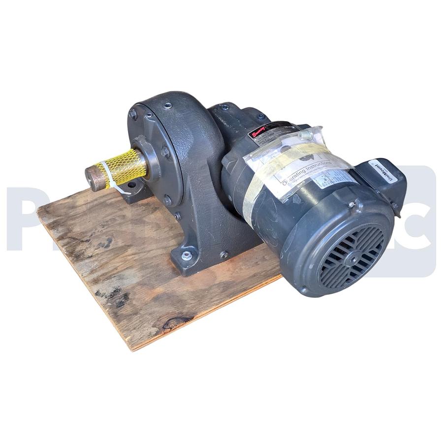 Used Browning E462 Right Angle Gear Reducer 6GWBPF1 85.5 Ratio w/0.75HP Motor E183