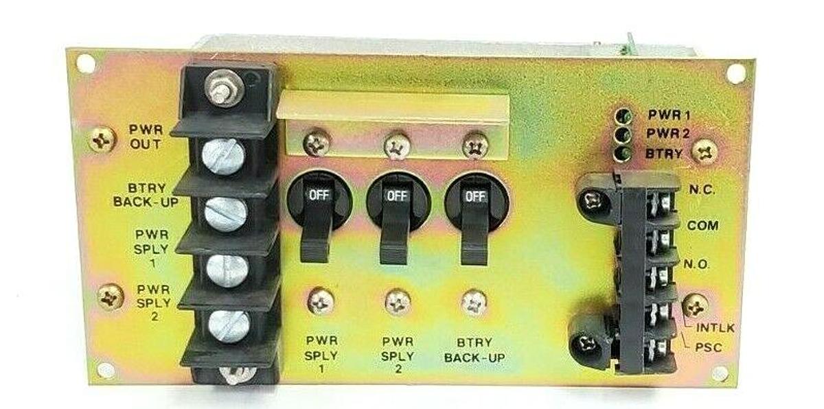 Used FISHER ROSEMOUNT 41B7961X04R UNIT FROM CP7101X1-A4 POWER DISTRIBUTION PANEL