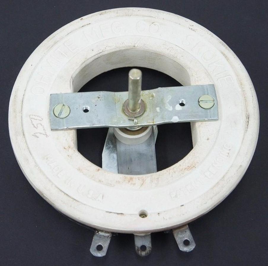 NIB OHMITE VITREOUS ENAMELED PHEOSTAT MODEL: R WATTS: 500 OHMS: 250 STOCK#.0864