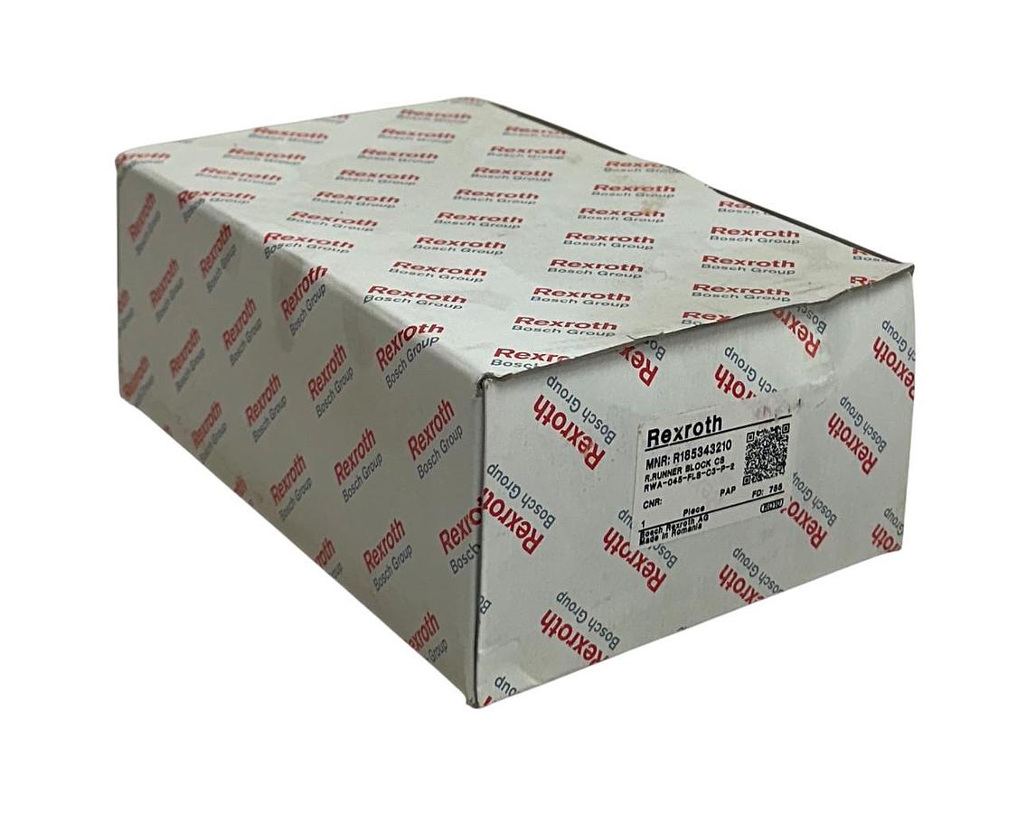 BOSCH REXROTH RWA-045-FLS-C3-P-2 / R185343210 LINEAR ROLLER RUNNER BLOCK NSMP