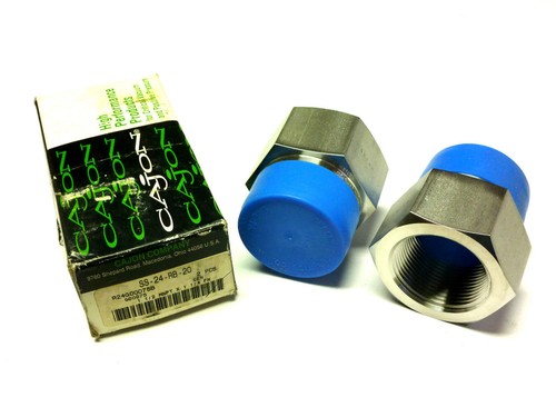 Used CAJON SS-24-RB-20 2PCS STAINLESS STEEL PIPE FITTING SS24RB20 NIB