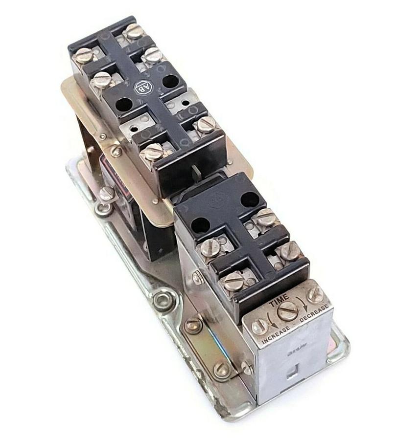 Used ALLEN BRADLEY 849-ZOD32 SER B TIME DELAY RELAY 849ZOD32 W/ 21A244 COIL 849-Z0D32