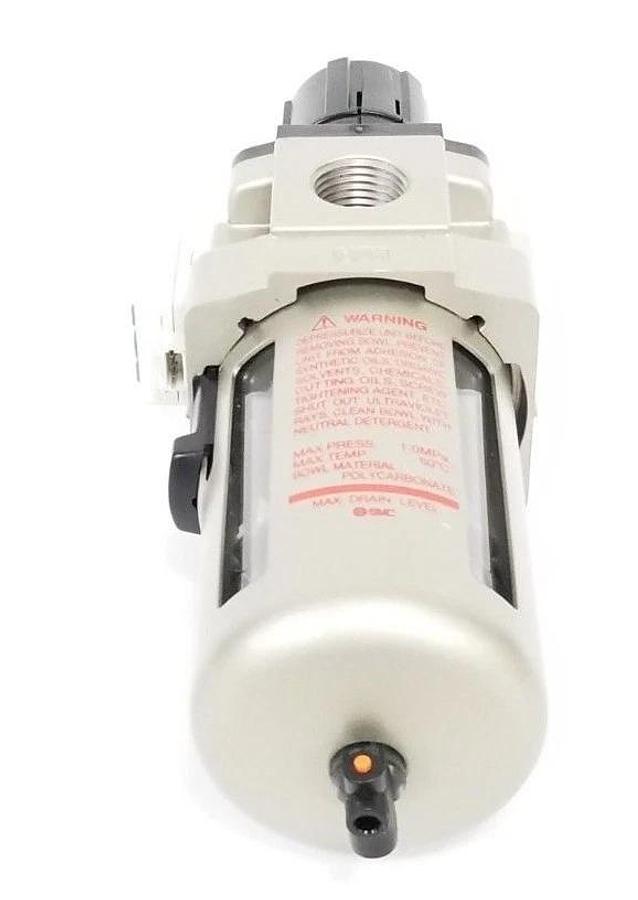 NEW SMC AW40-04E1 FILTER REGULATOR 0.05-0.85MPA W/ ISE35-N-25-M PRESSURE SWITCH