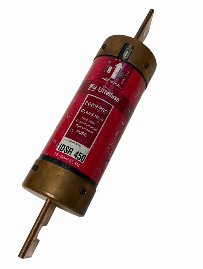 Used LITTELFUSE IDSR 450 POWR-PRO FUSE IDSR450 CLASS RK-5
