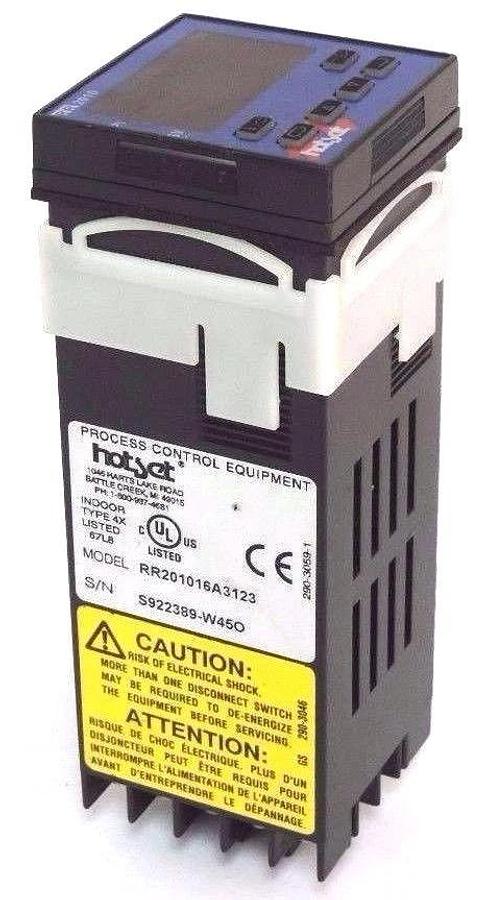 Used HOTSET RR201016A3123 TEMPERATURE CONTROLLER RR2010, 100 TO 240 VAC