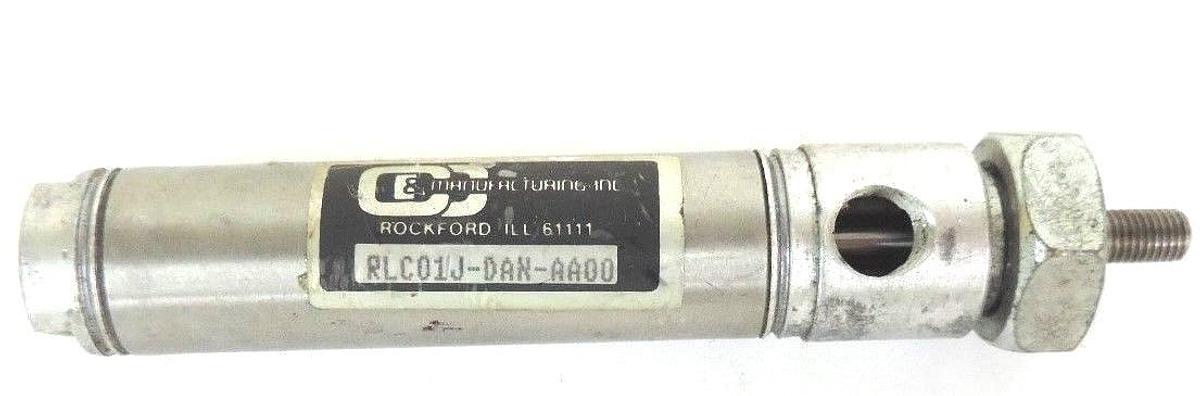 Used C&C MANUFACTURING INC. RLC01J-DAN-AA00 CYLINDER 3/4IN BORE 1-1/2IN STROKE