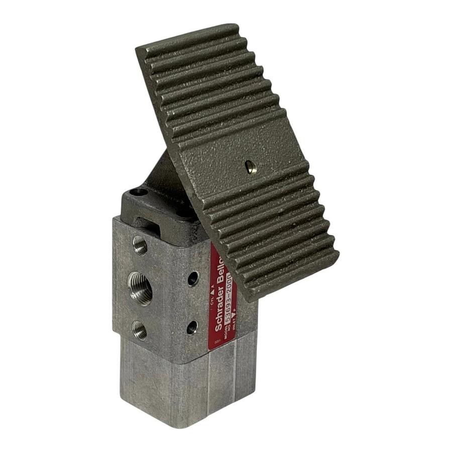 Schrader Bellows 536932000 Pneumatic Treadle Foot Valve 3/8" NPT New Surplus