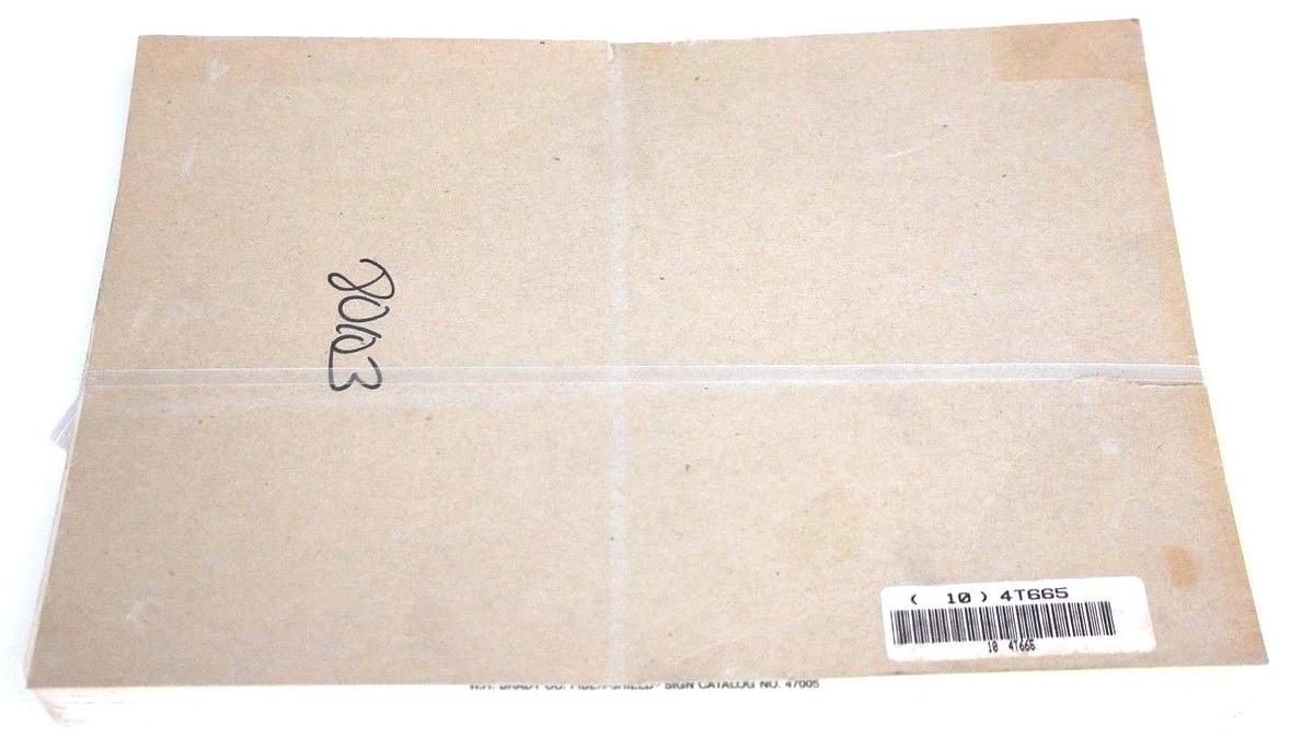 Used LOT OF 10 BRADY 4T665 "DANGER HIGH VOLTAGE" SIGNS 47005 10" X 14"