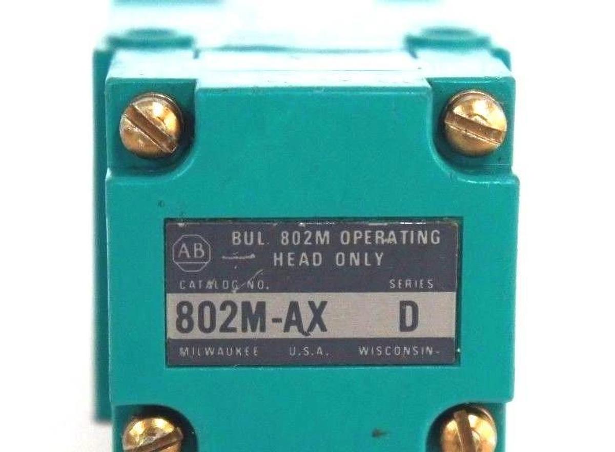 Used ALLEN BRADLEY 802M-AZJ6LF SER A LIMIT SWITCH 802M-XZJ6LF 802M-AX SER D HEAD