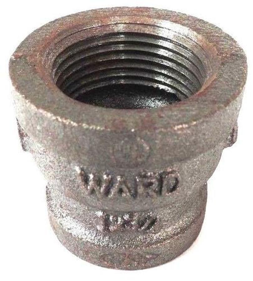 Used LOT OF 11 NEW WARD 1X3/4 BLK MI CPLG 1" X 3/4" BLACK PIPE REDUCER COUPLING