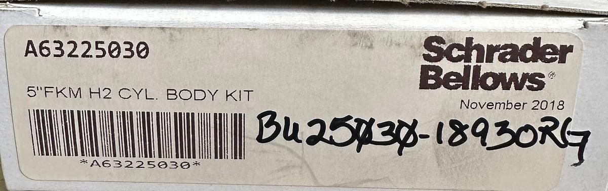 Used 2 NEW SCHRADER BELLOWS A63225030 5''FKM H2 CYLINDER BODY KITS