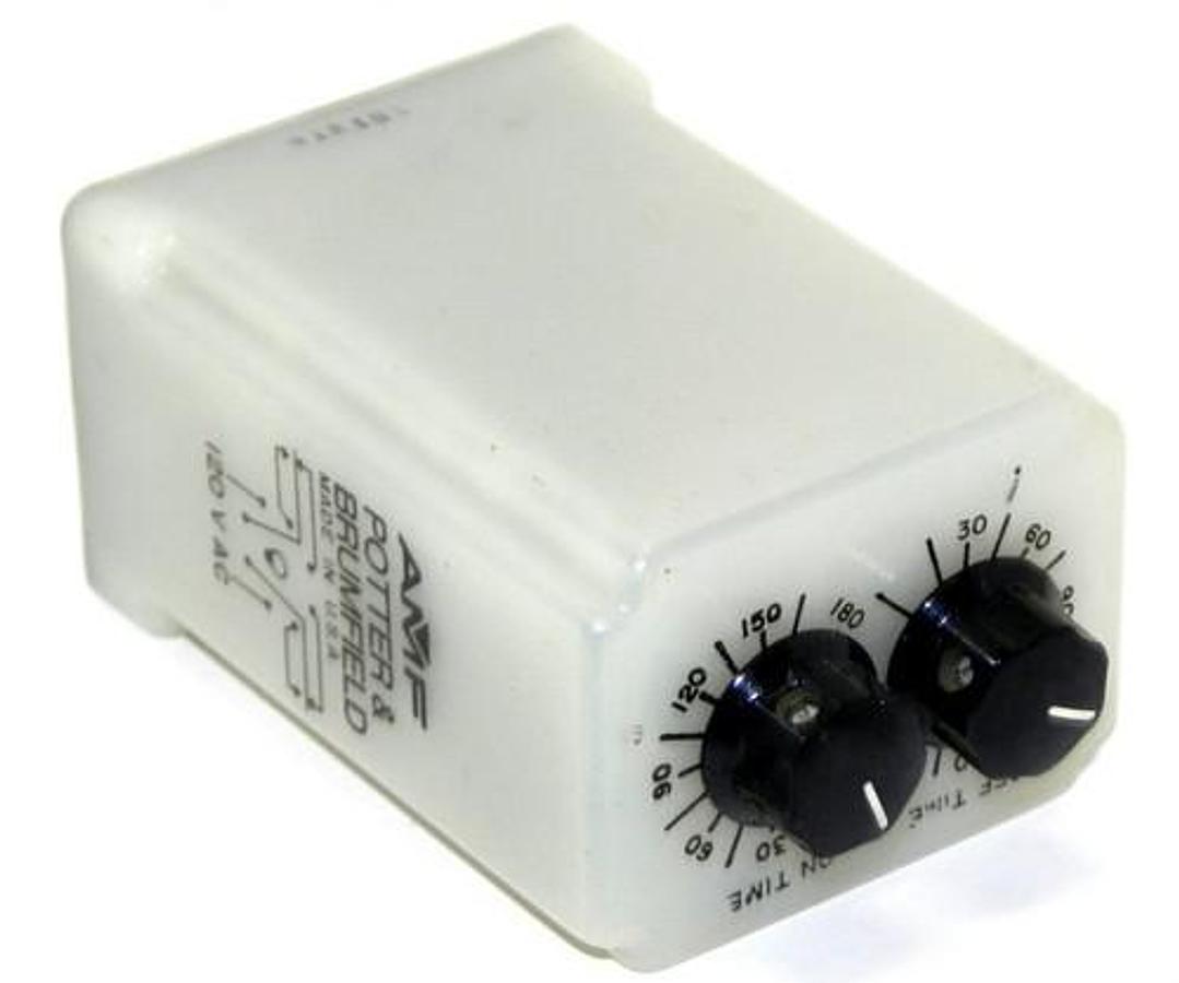 Used POTTER & BRUMFIELD CRB-48-70180 TIME DELAY RELAY 1.8 TO 180 SEC. 120VAC