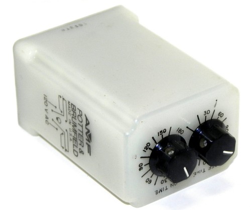 Used POTTER & BRUMFIELD CRB-48-70180 TIME DELAY RELAY 1.8 TO 180 SEC. 120VAC