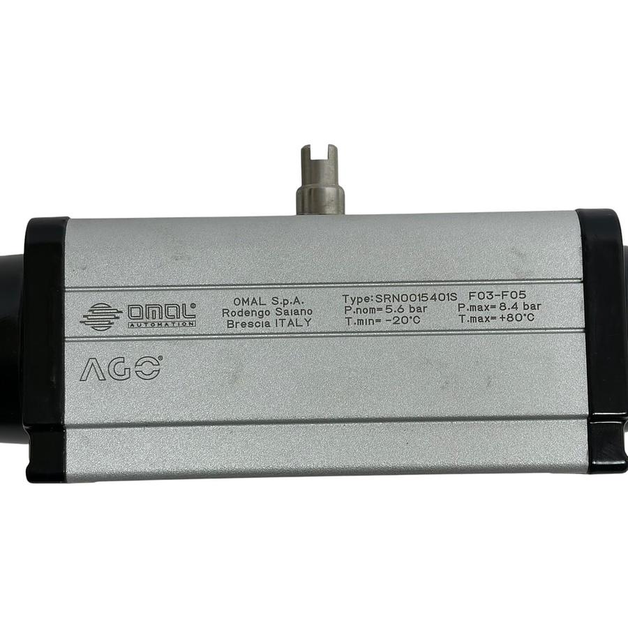Used OMAL SRN0015401S AGO Aluminium Spring Return Pneumatic Actuator F03-F05 - New