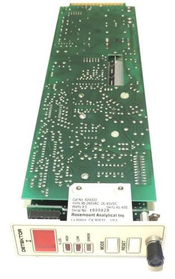Used DETEKTOR I COMBUSTIBLE GAS DETECTION SYSTEM PANEL ROSEMOUNT ANALYTICAL 624303