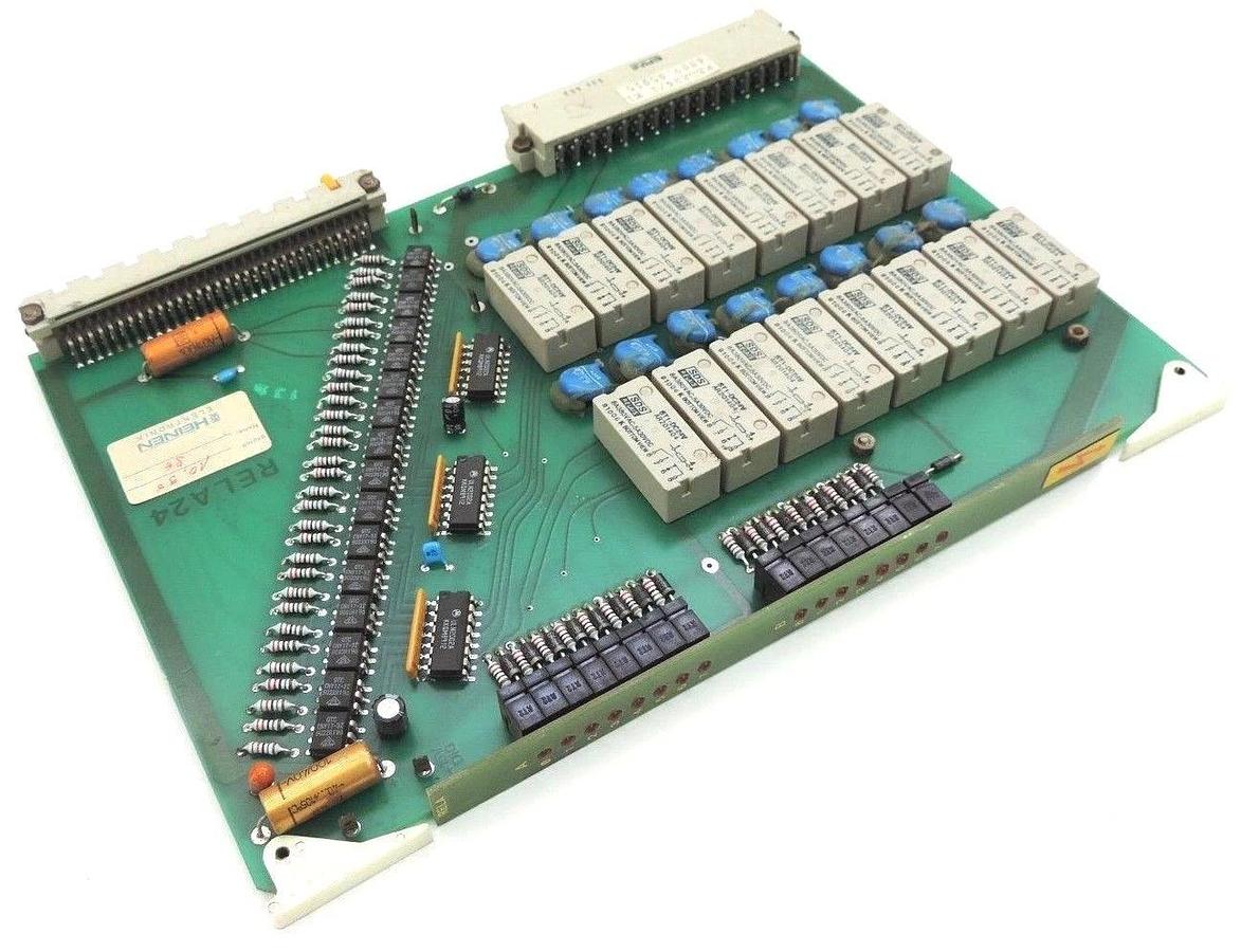 Used HEINEN ELEKTRONIK RELA24/1 K1 4009.05015 PC BOARD RELA24 60924-7.4
