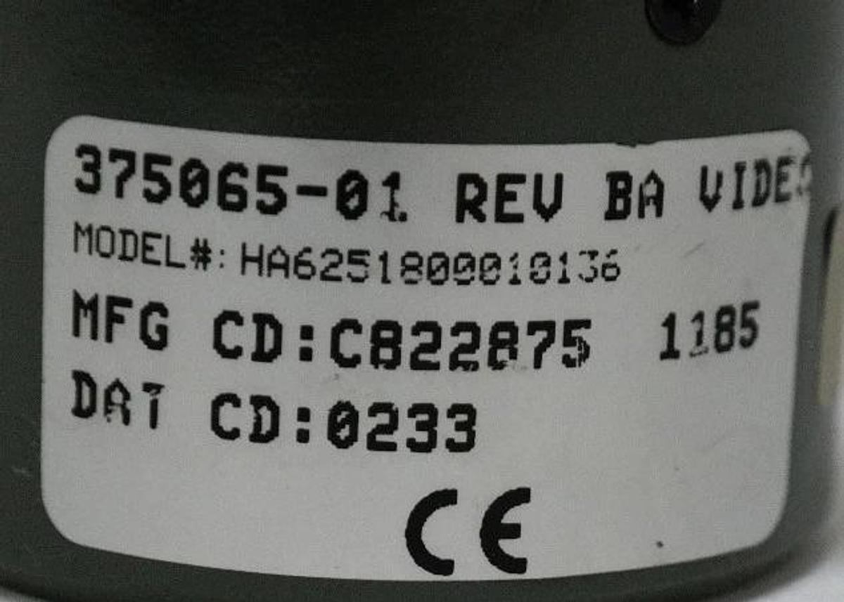 Used VIDEO JET HA6251800010136, 375065-01 REV BA ENCODER 3/8", 1800 PPR