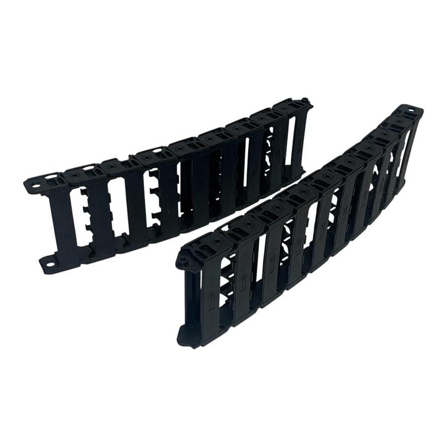 Used Murrplastik DE 3005 Cable Drag Chain Track 19 Sections MP 32.1 Crossbars