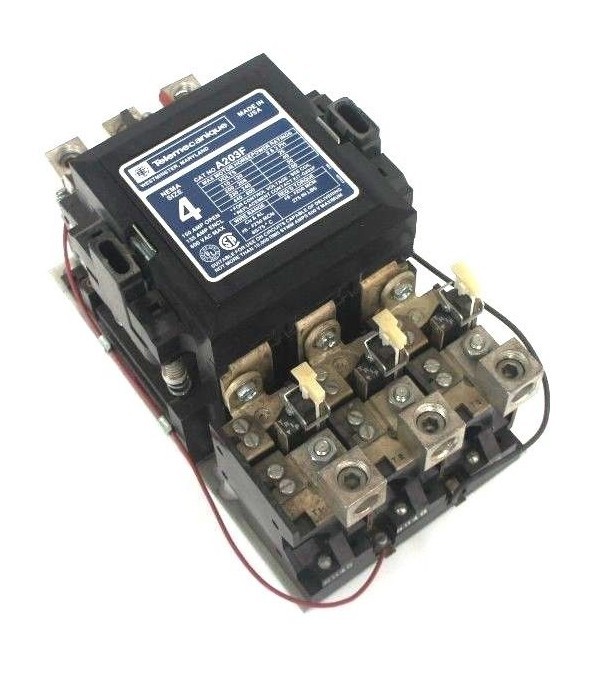 Used TELEMECANIQUE A203F MOTOR STARTER NEMA SIZE 4, 600V MAX, 100HP MAX, 120V COIL