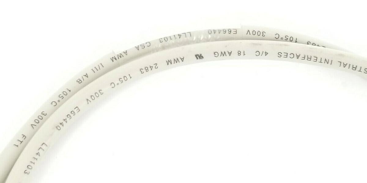 Used NEW MOLEX 35-84909-0001 INDUSTRIAL INTERFACE CABLE, 4/C 18 AWG, 35849090001