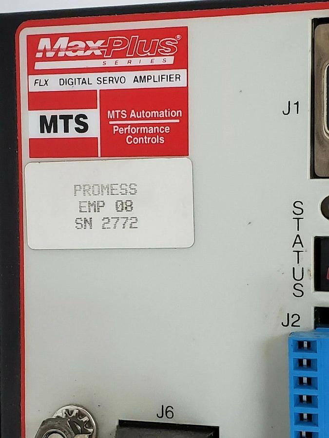 Used MTS 01P4026 MP-FLX-230/X06A MAX PLUS FLX DIGITAL SERVO AMPLIFIER PROMESS EMP 08