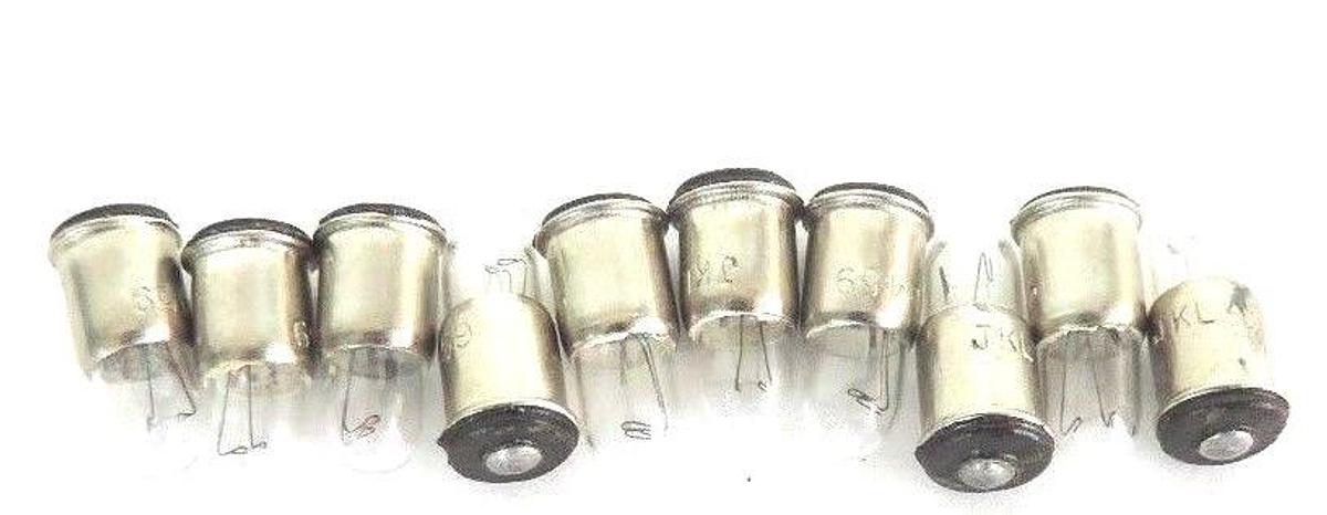 Used LOT OF 10 NEW JKL 459 T-1 3/4 MIDGET FLANGED BASED 28V BULBS