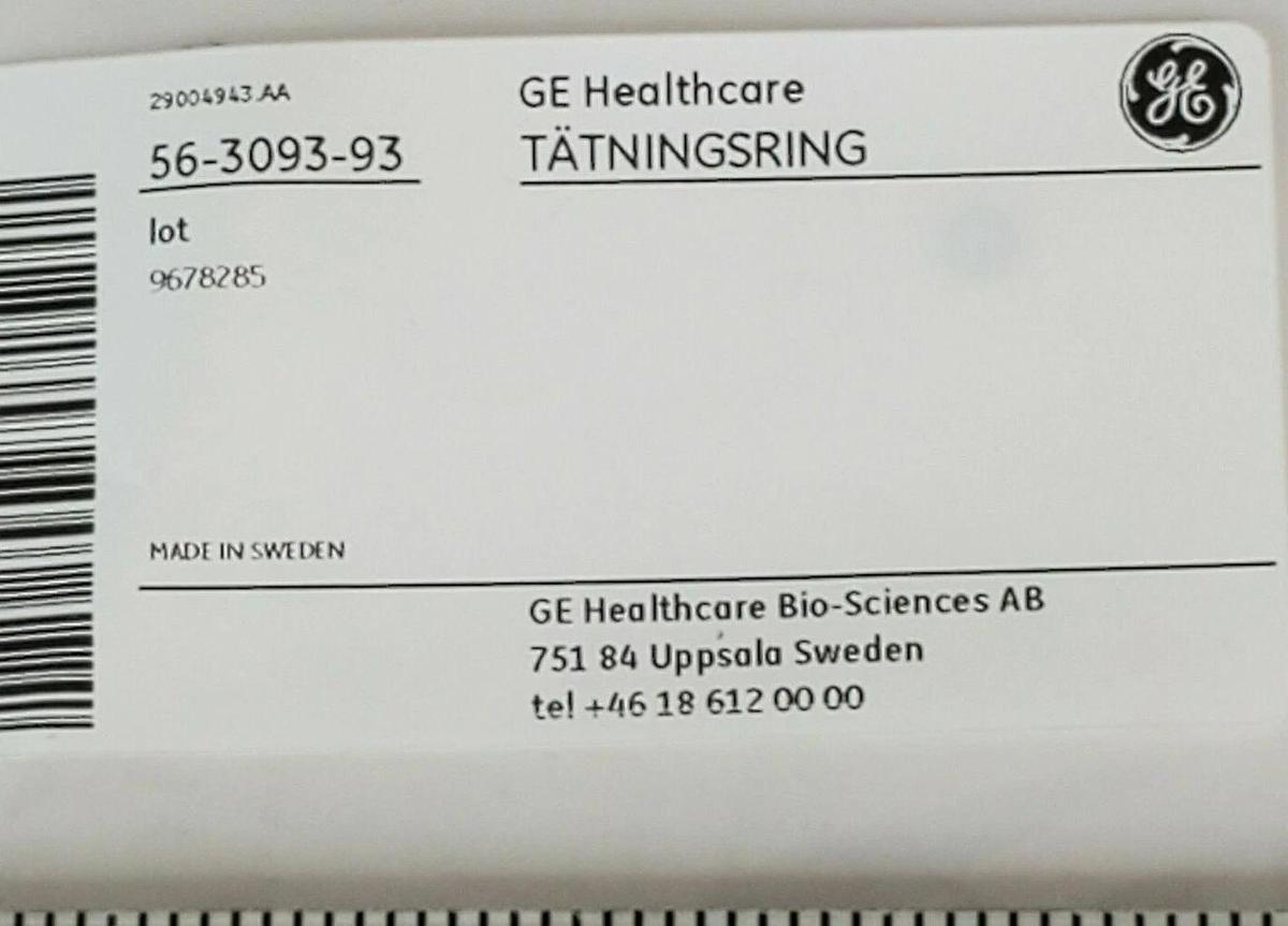 Used BAG OF 2 NEW GE HEALTHCARE 56-3093-93 TATNINGSRING O-RINGS 56309393