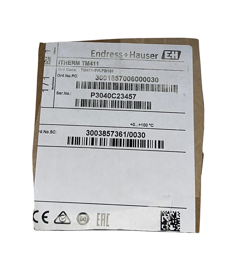 Used ENDRESS+HAUSER TM411-3VLF2/101 / TM411-AA2AC1 iTHERM TM411 THERMOMETER NSNP