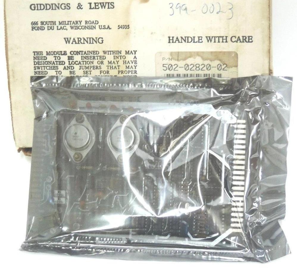 Used NIB GIDDINGS & LEWIS 502-02820-02 DIGITIZING REFERENCE MODULE 501-03208-02