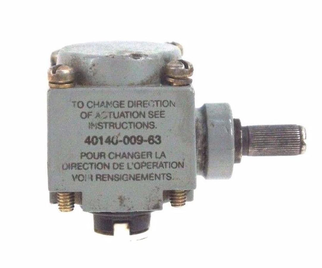 Used ALLEN BRADLEY 40140-009-63 OPERATING HEAD 4014000963