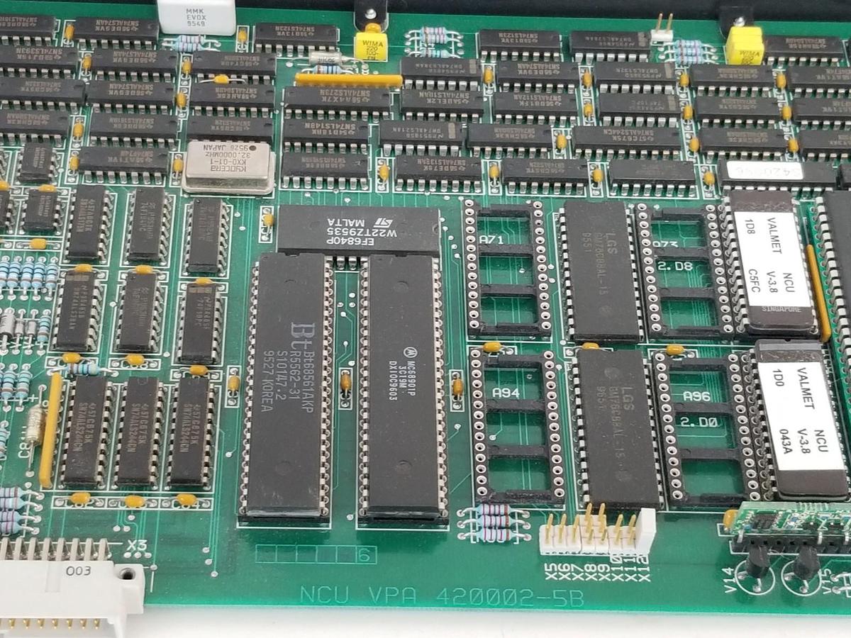 Used VALMET METSO AUTOMATION A413015 NCU BOARD NCU VPA 420002-5B, 420002-5A