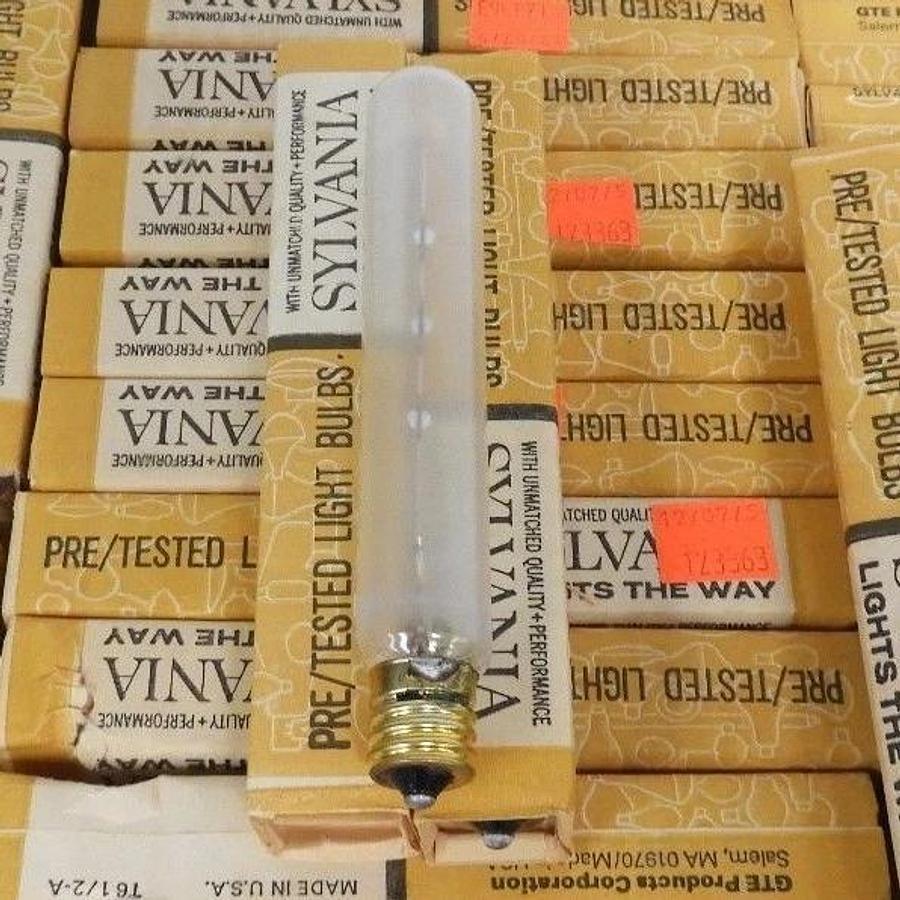 Used LOT OF 132 NEW GTE SYLVANIA T61/2-A BULBS 20W-120V EXIT