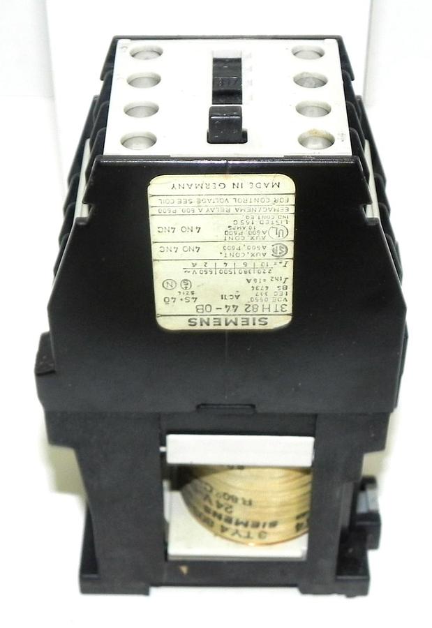 Used SIEMENS 3TH82 44-0B CONTACTOR USED 3TH82440B