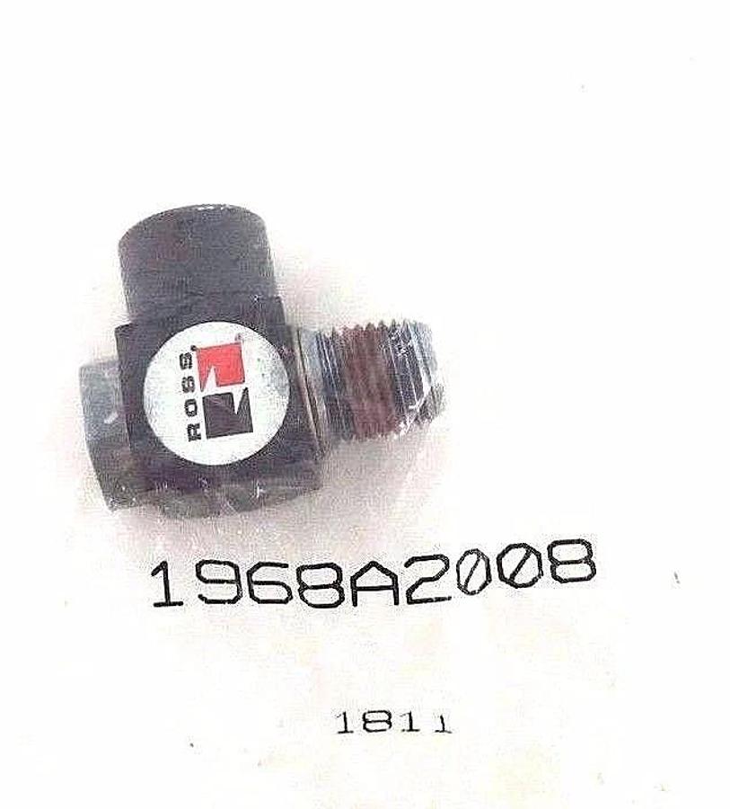 Used NIB ROSS 1968A2008 90 DEG 1/4 NPTF THD SLOT FLOW VALVE