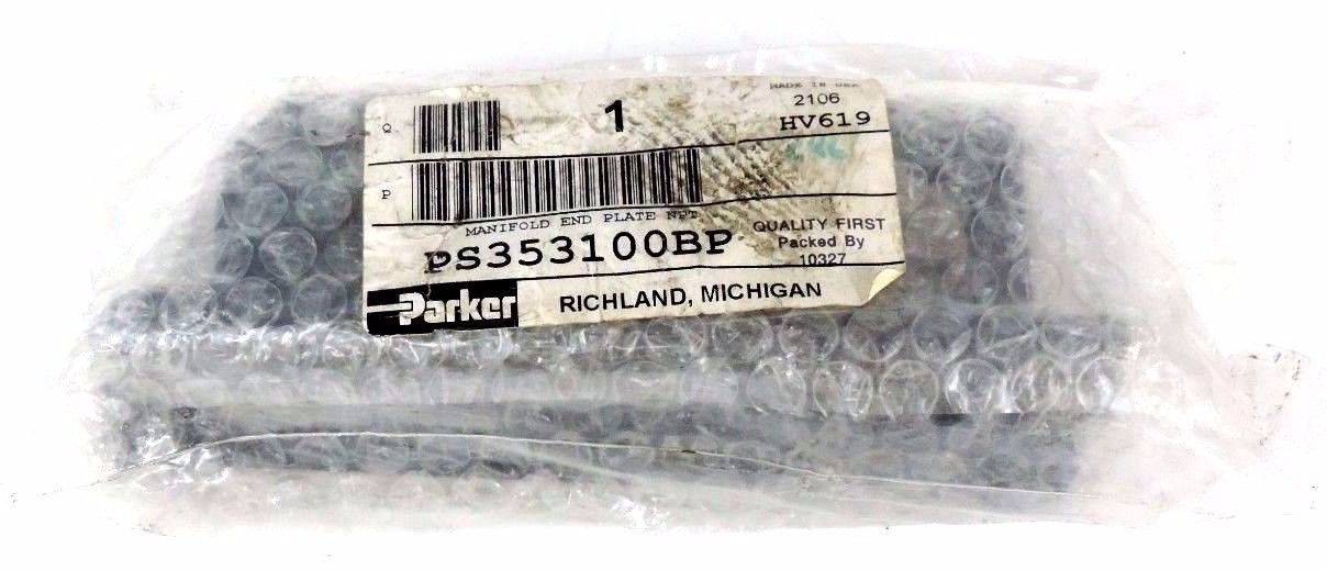 NEW PARKER PS353100BP MANIFOLD END PLATE NPT